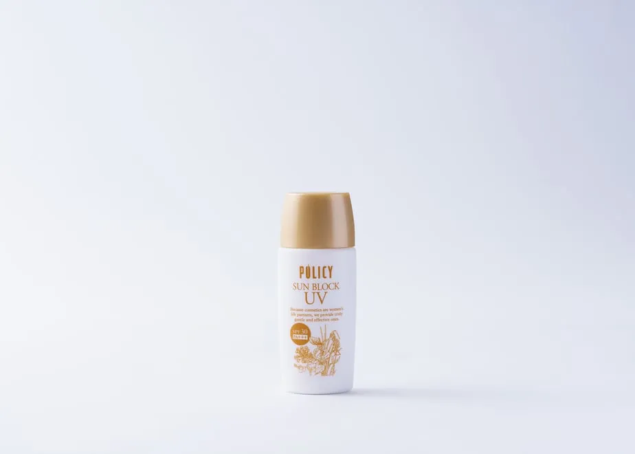 POLICY SUN BLOCK UV｜ポリシー サンブロックUV<br>net.55g / ￥4,730 (税込)